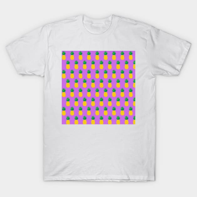 Purple Pineapple T-Shirt by IslandofdeDolls